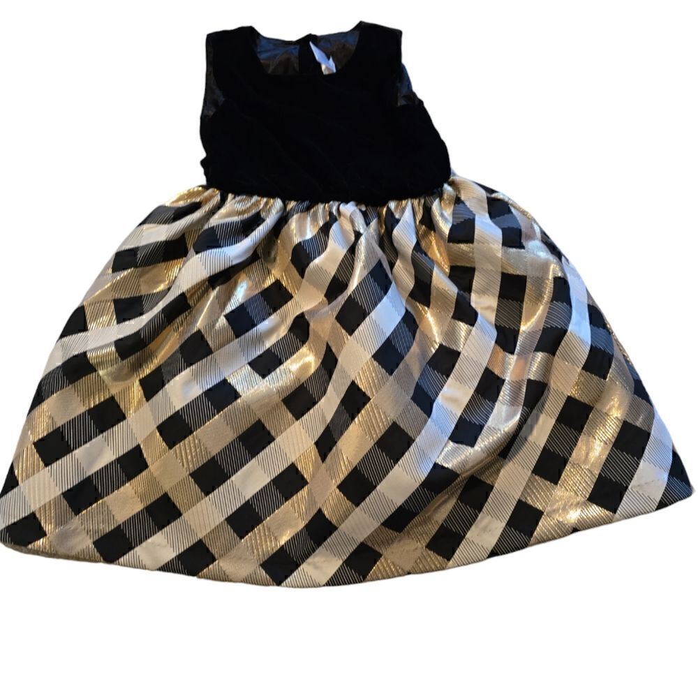 Gymboree Gold and Velvet Dress Size 6